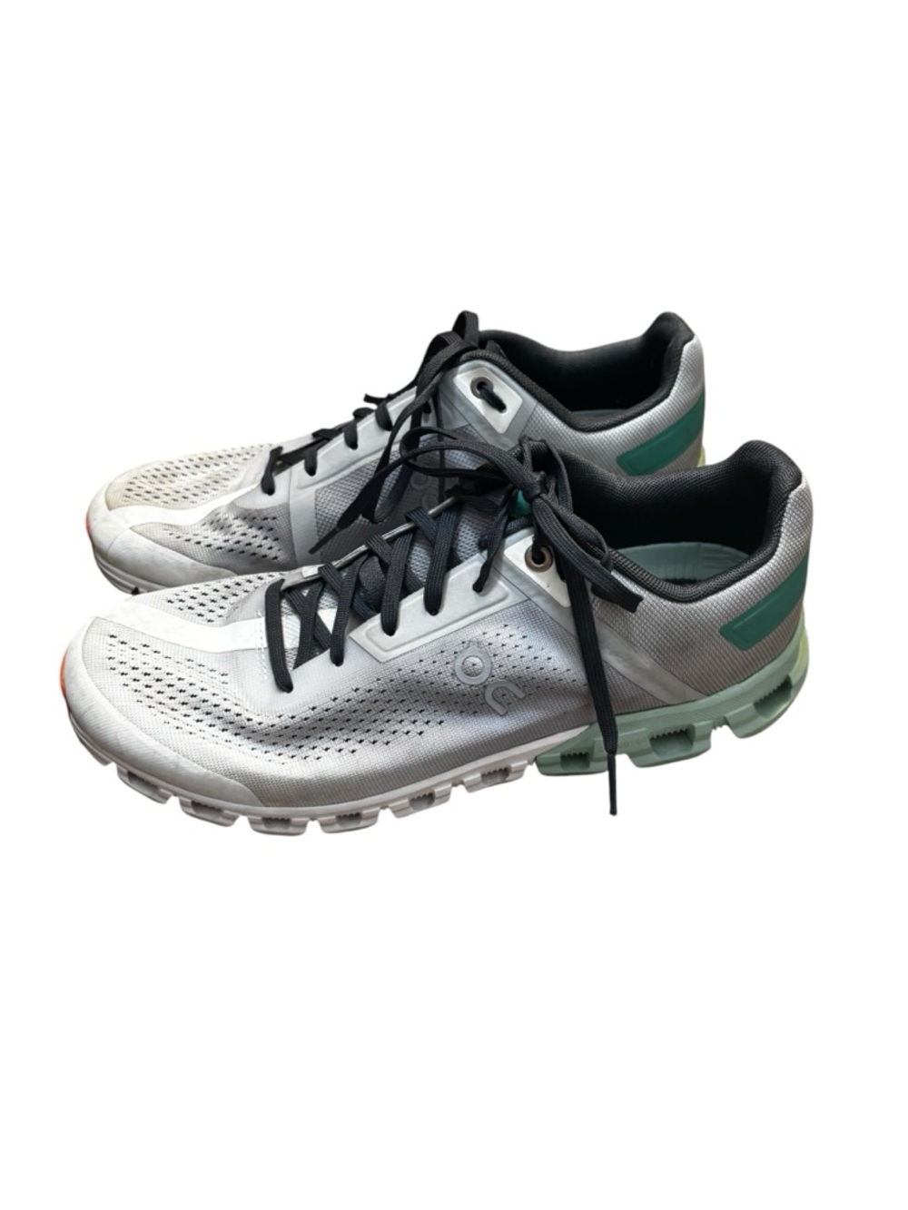 ON Cloudflow Women’s Glacier Creek White Orange Athletic Shoe Sz 9 35.98208 - Picture 3 of 9